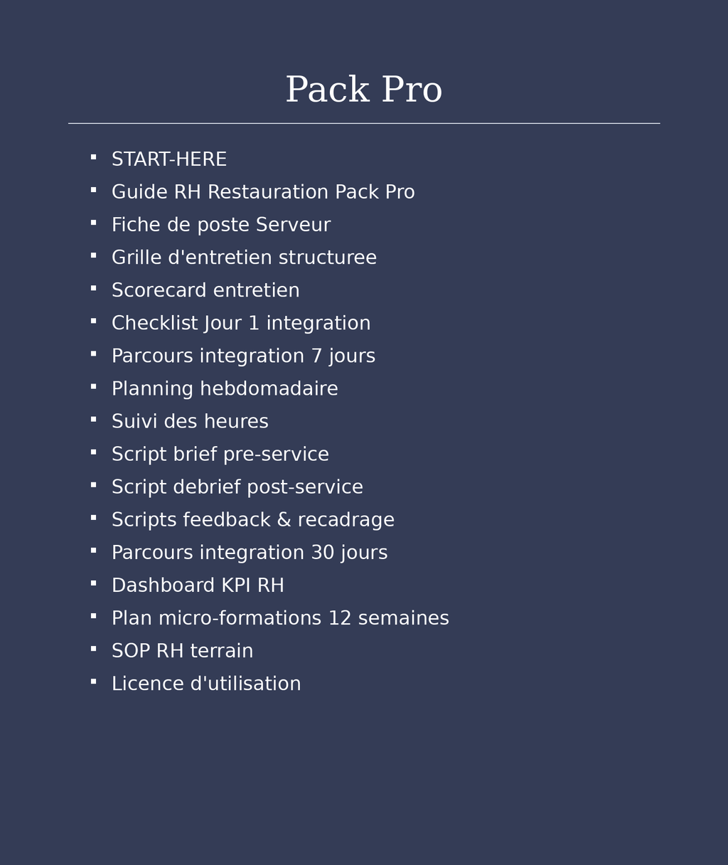 Pack Pro